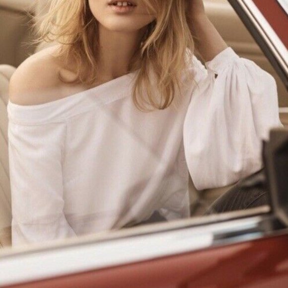 Anthropologie | Floreat Mazza Off-the-Shoulder Top - Size 0 - Picture 2 of 7